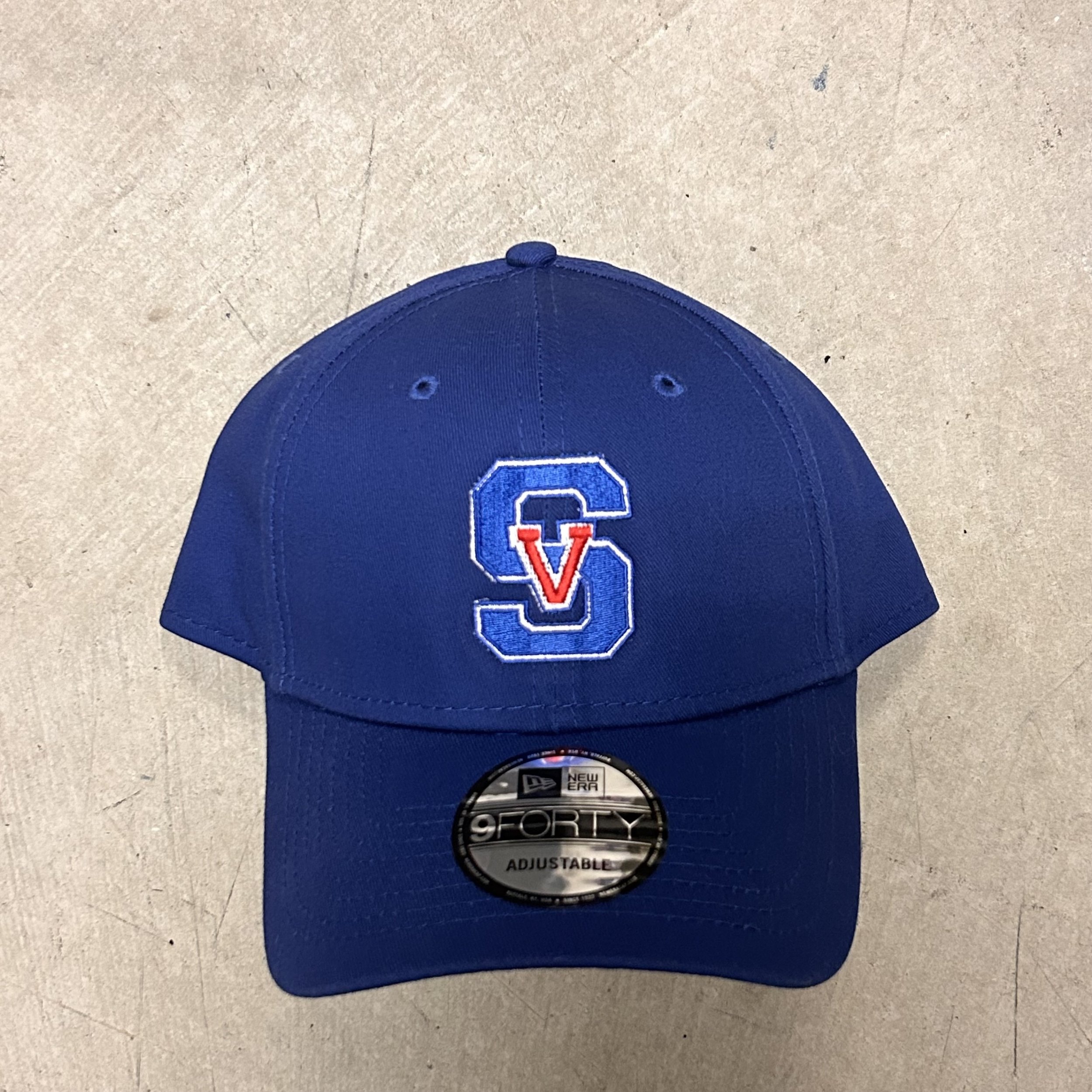 NEW ERA BLUE VELCRO ADJUSTABLE HAT