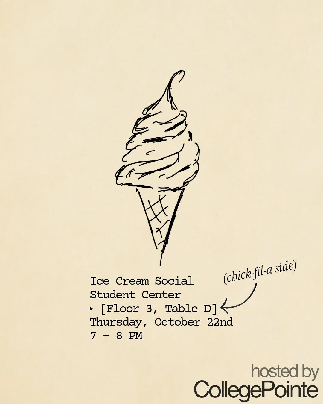 collegepointe social flyer (fall '26)
