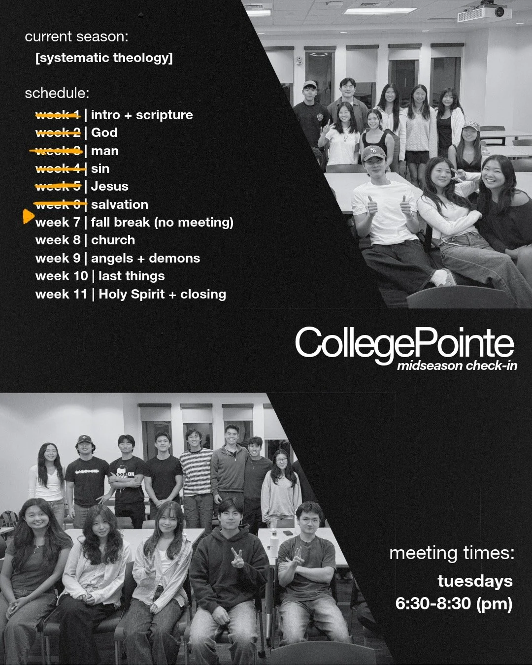 collegepointe schedule flyer (fall '26)