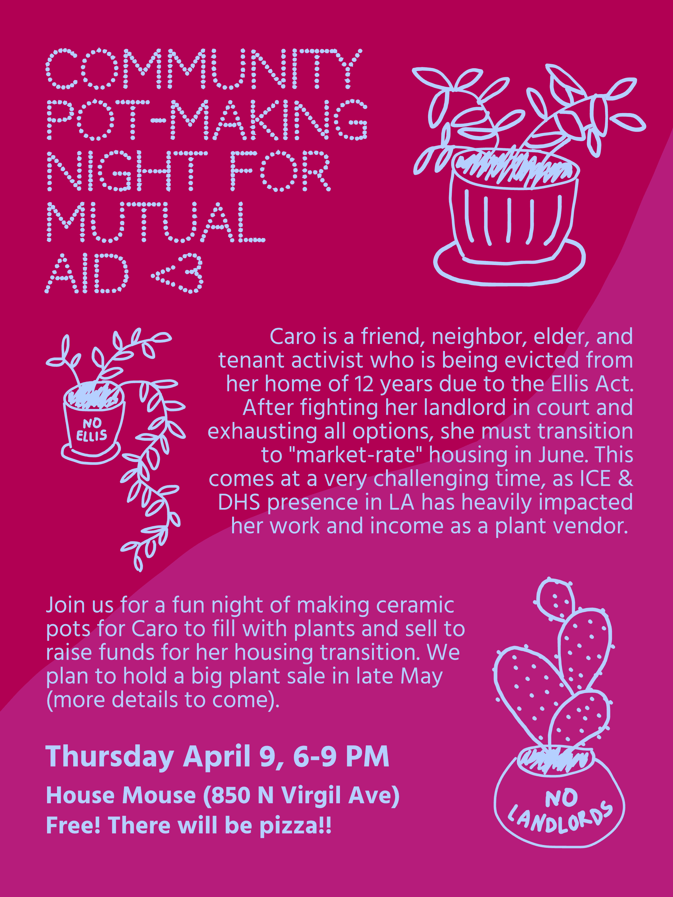 Community Pot-Making Night for Mutual Aid