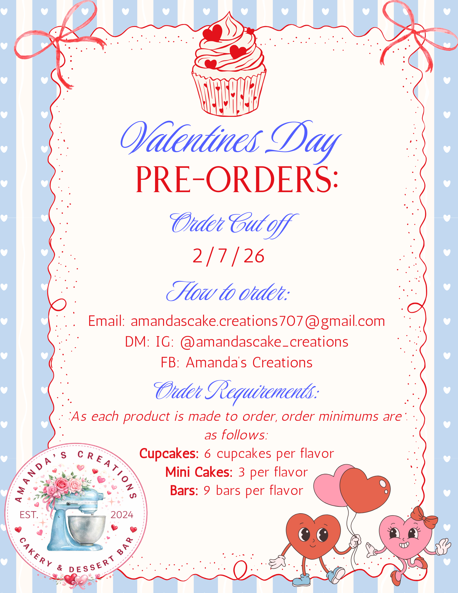 Valentines Day Pre Orders