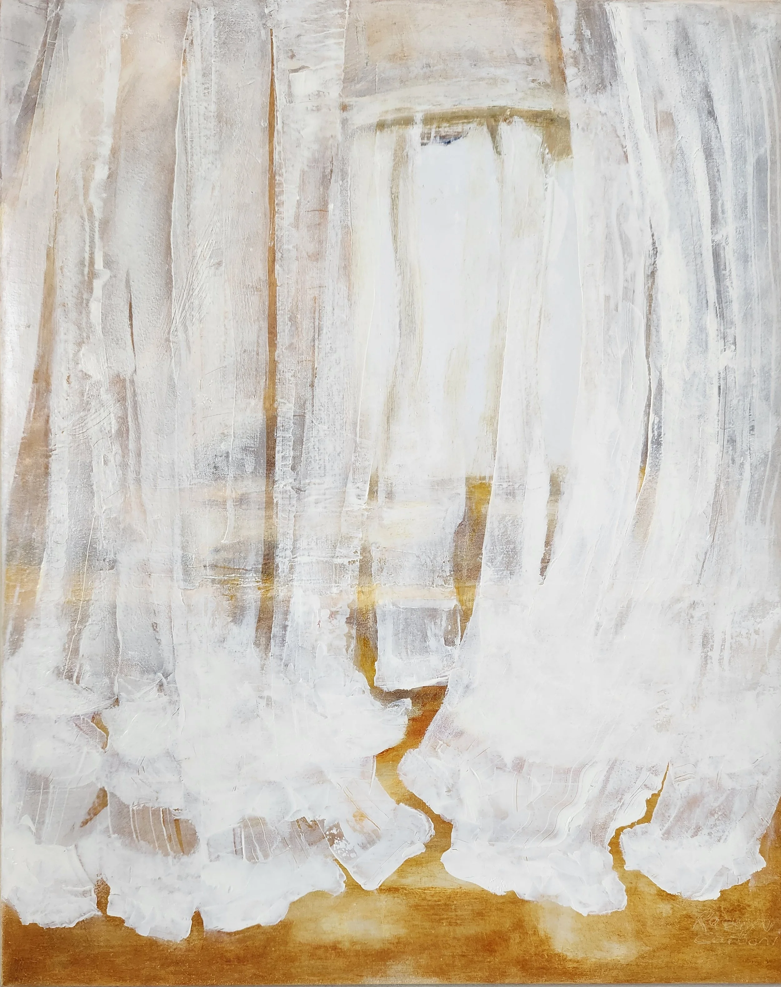 Beyond the veil. oil on linen. 50 x 40cm. 2025