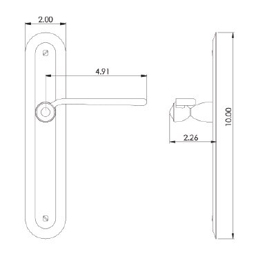 French Deco Escutcheon with French Deco lever Line Art.jpg