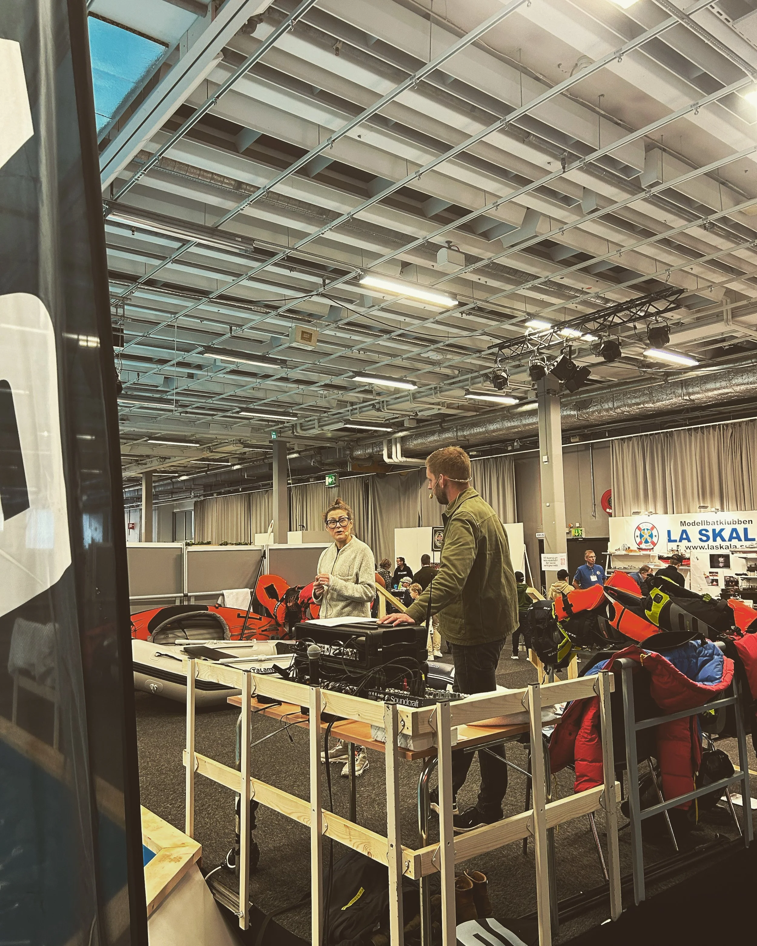 Konferencier under Båtmässan