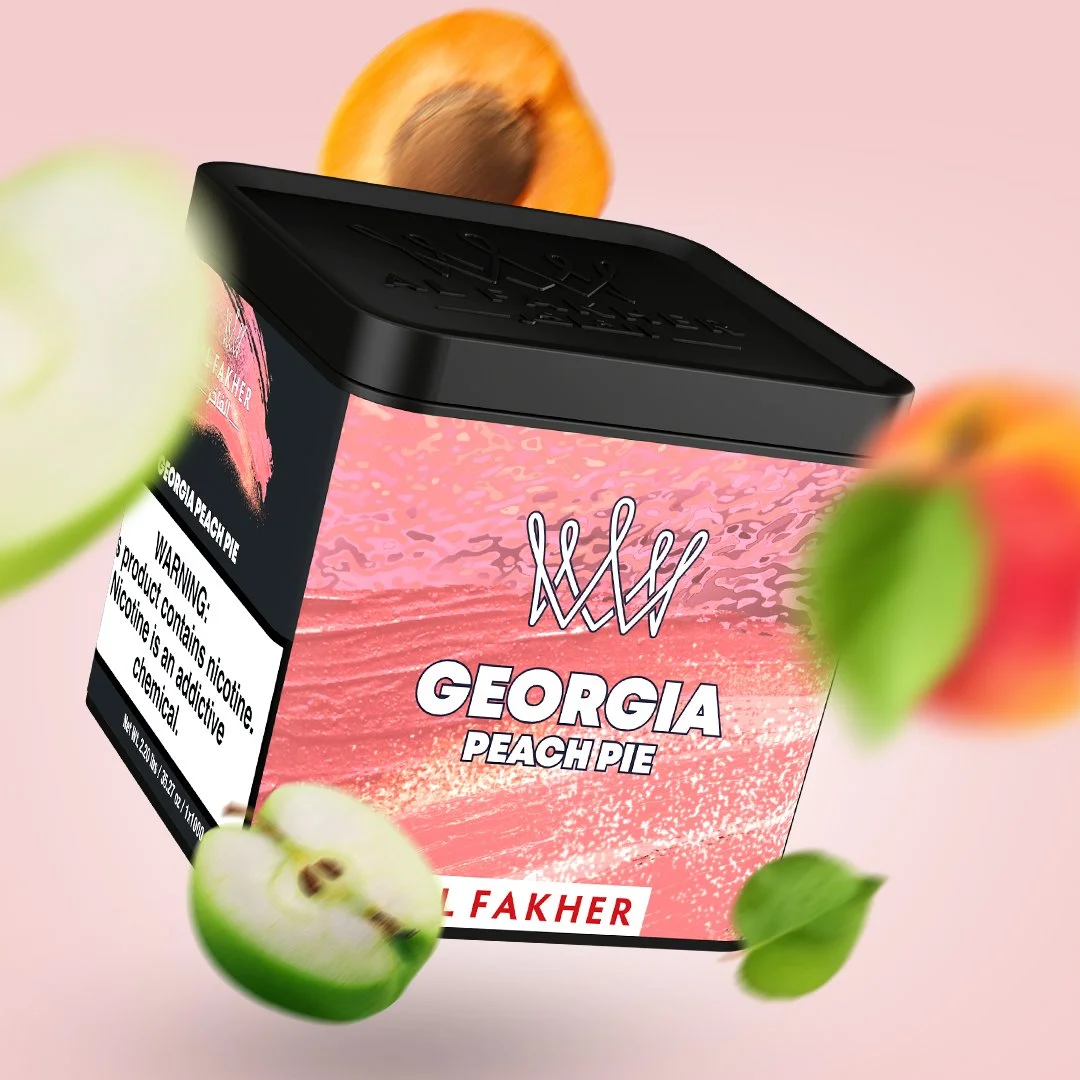 Al Fakher Georgia Peach Pie Flavour Tub