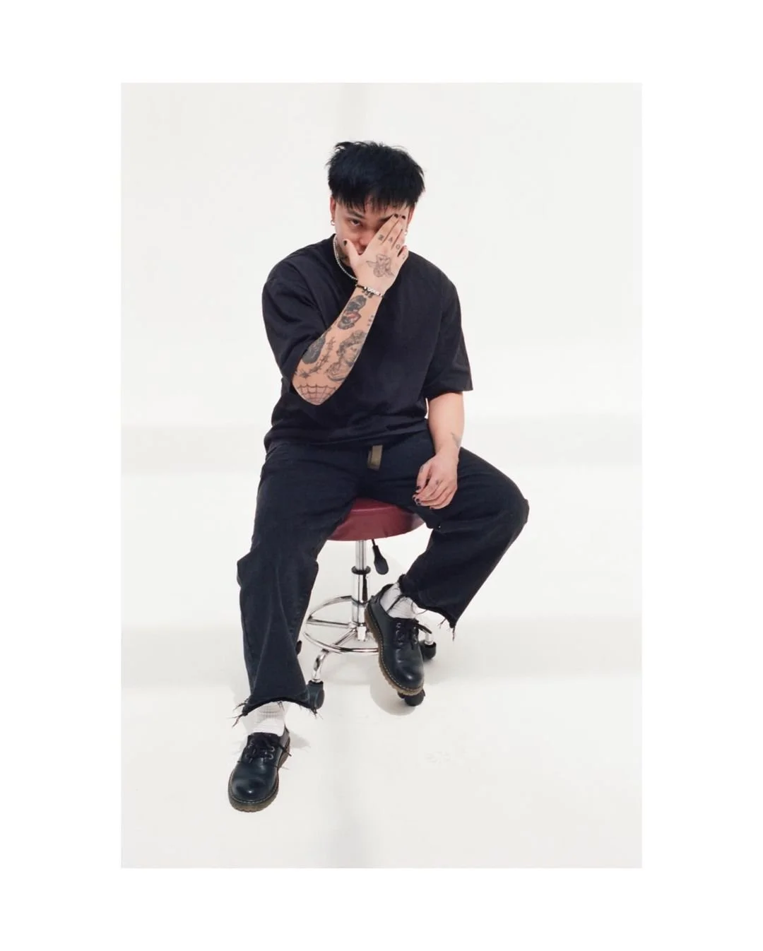 Gio at the Studio (1) • unabashedly youthful, painting it black.jpg