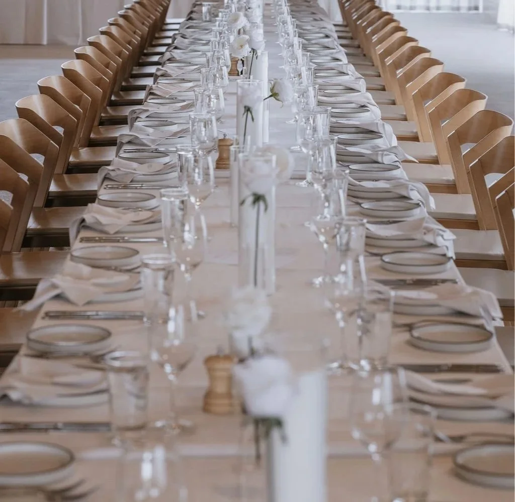 bud vases and candles at melbourne wedding