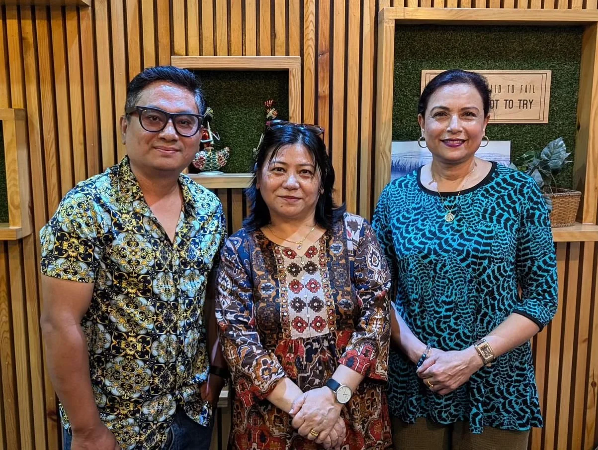 Recording session with Chanda Dewan and her team.