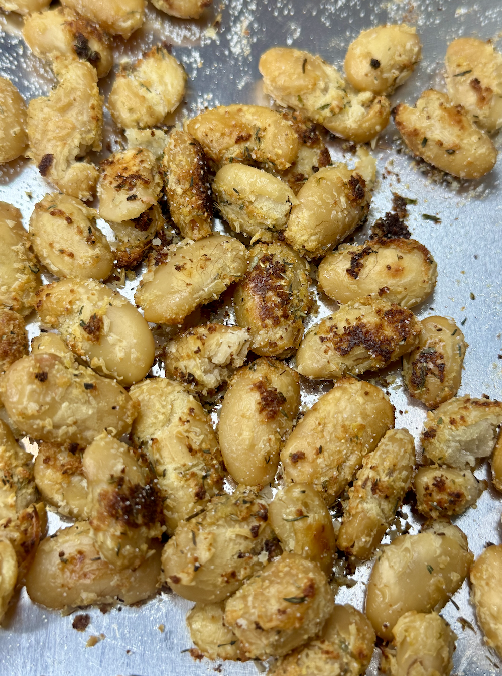 Roasted Puffed Butter Beans