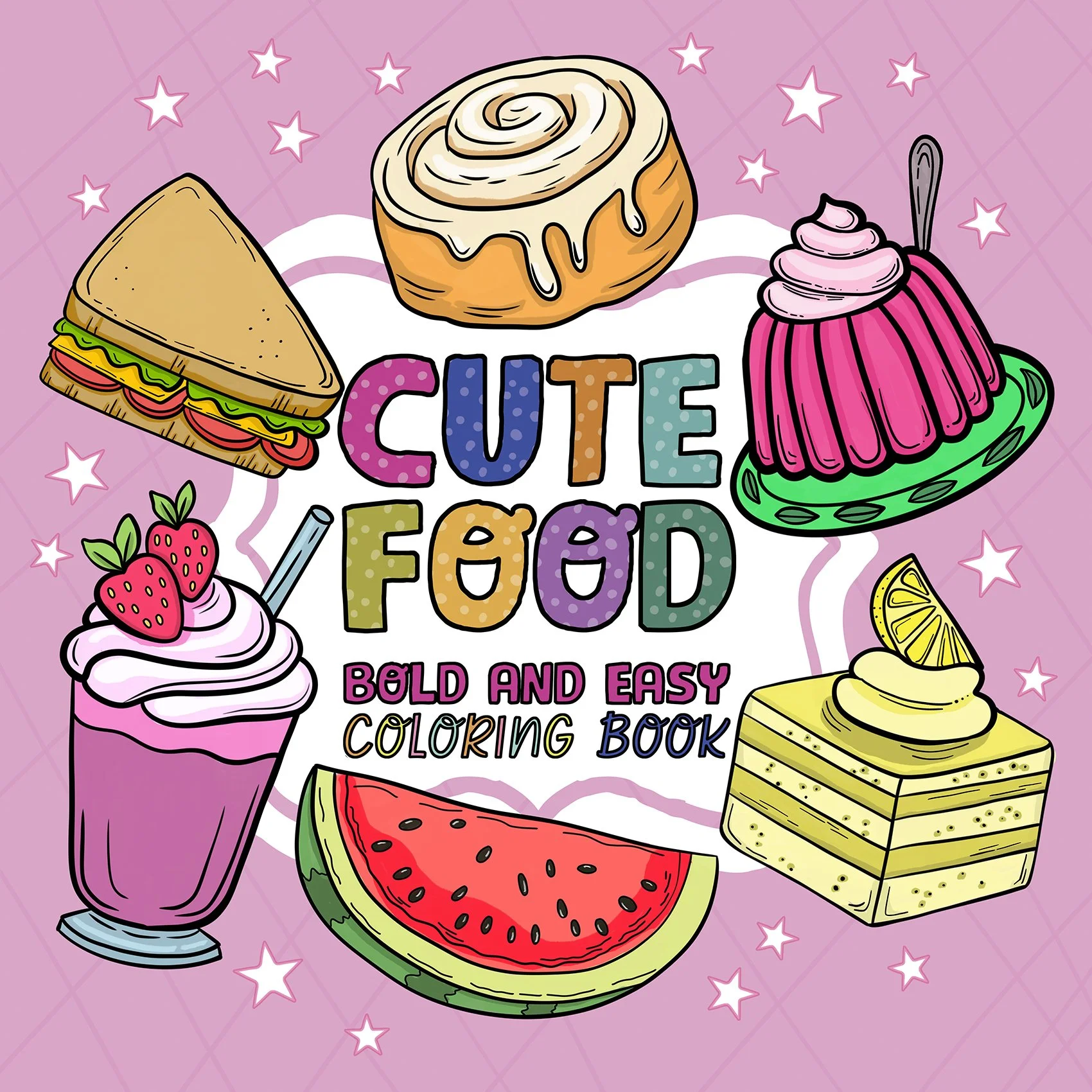 Cute Food Coloring Book