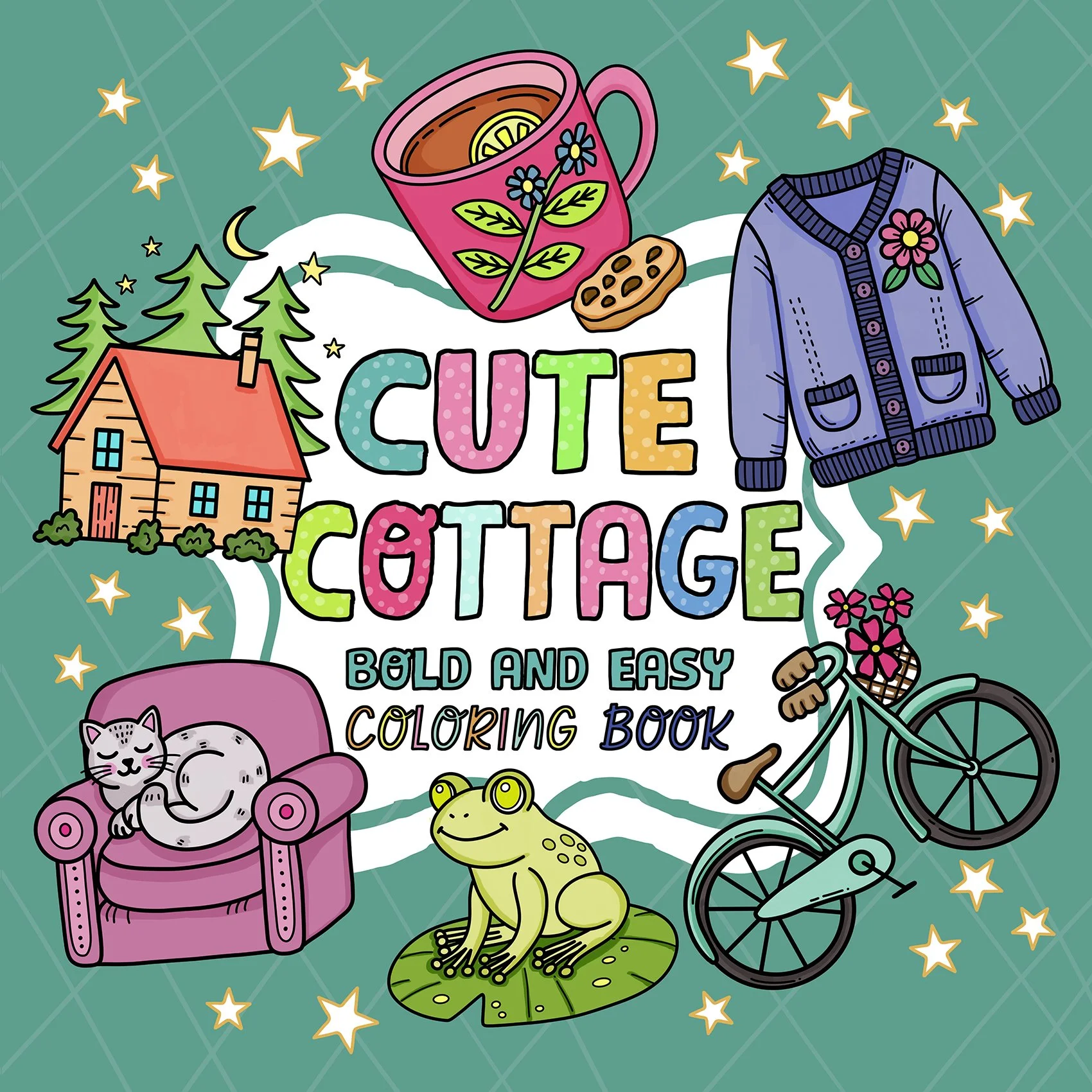 Cute Cottage Coloring Books