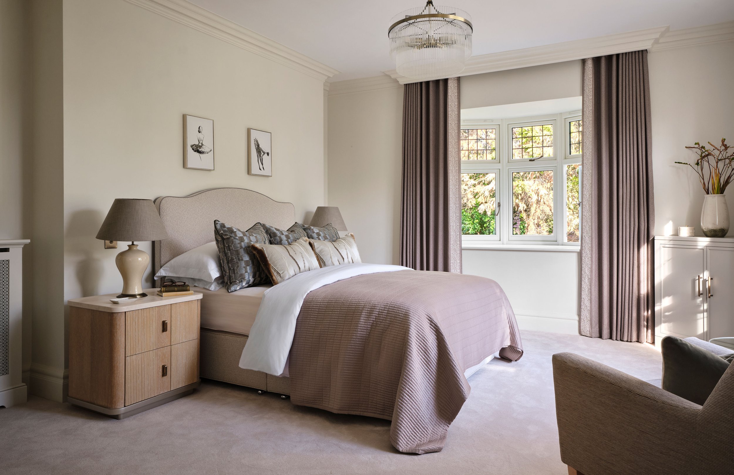 guest bedroom design Georgina Robertson Interiors Interior Designer Cambridge Cheshire