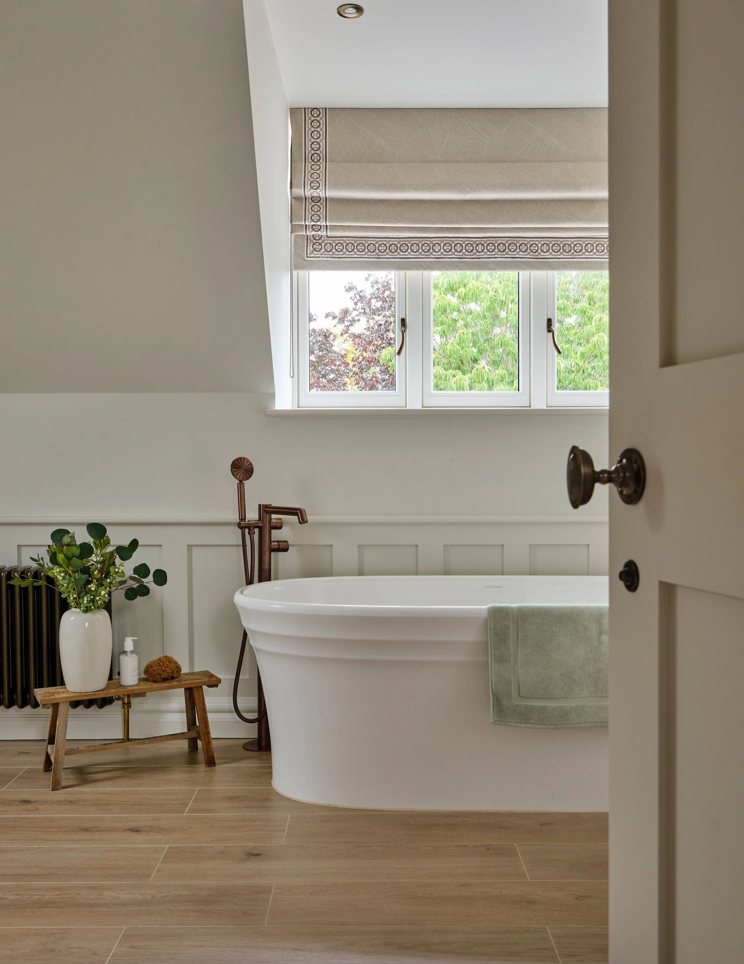 master ensuite bathroom design Georgina Robertson Interiors Interior Designer Cambridge Cheshire