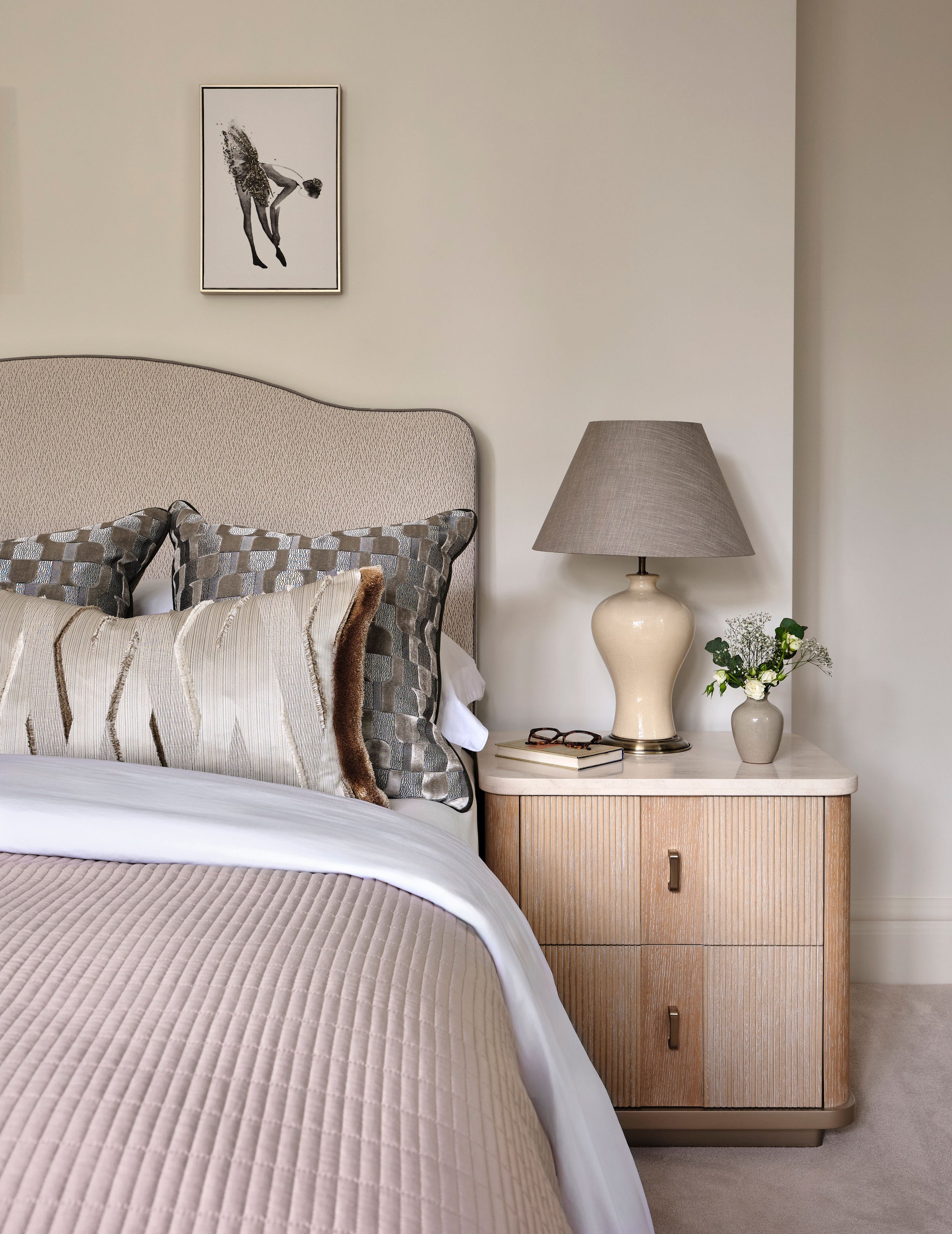 guest bedroom design Georgina Robertson Interiors Interior Designer Cambridge Cheshire