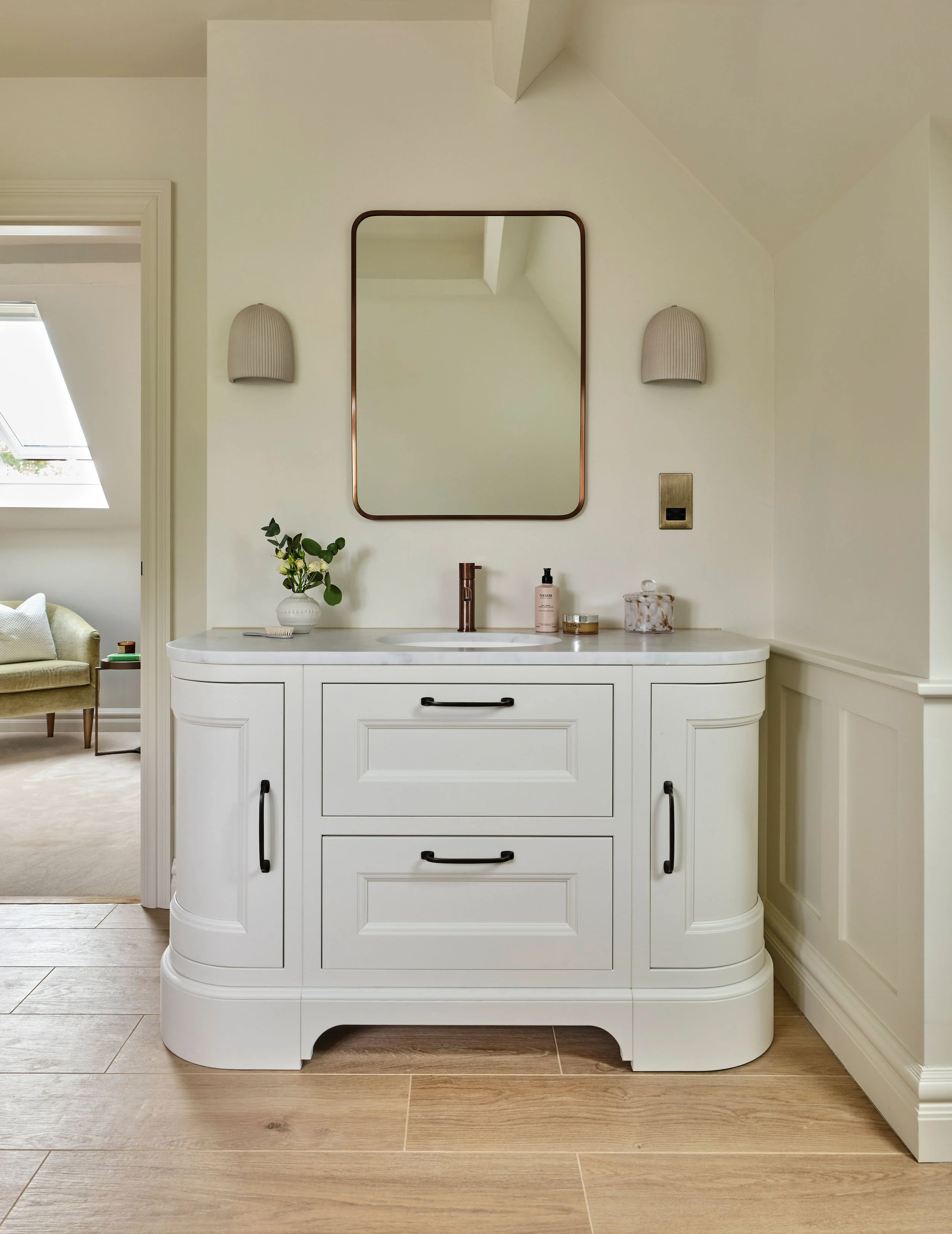master ensuite bathroom design Georgina Robertson Interiors Interior Designer Cambridge Cheshire