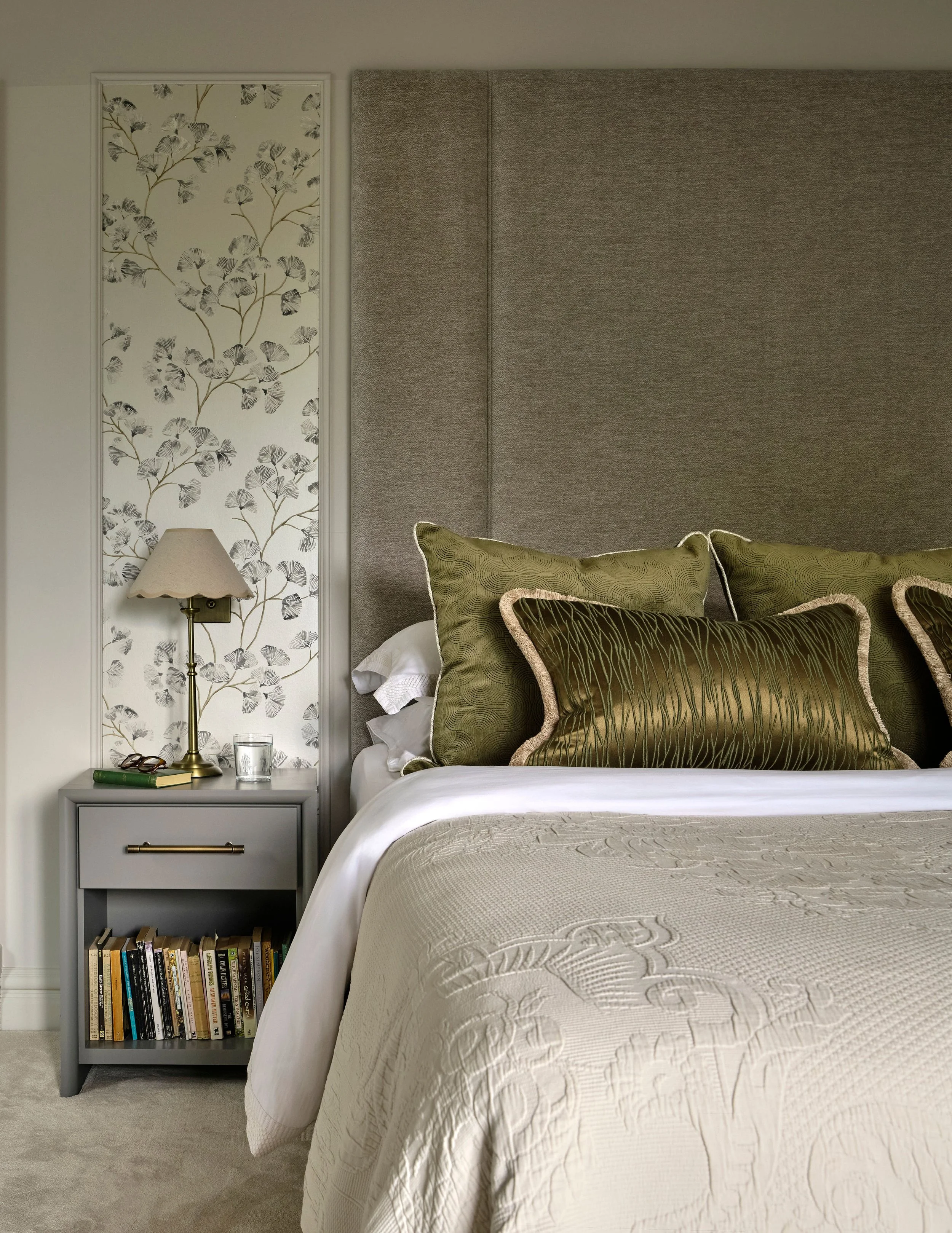 master bedroom design Georgina Robertson Interiors Interior Designer Cambridge Cheshire