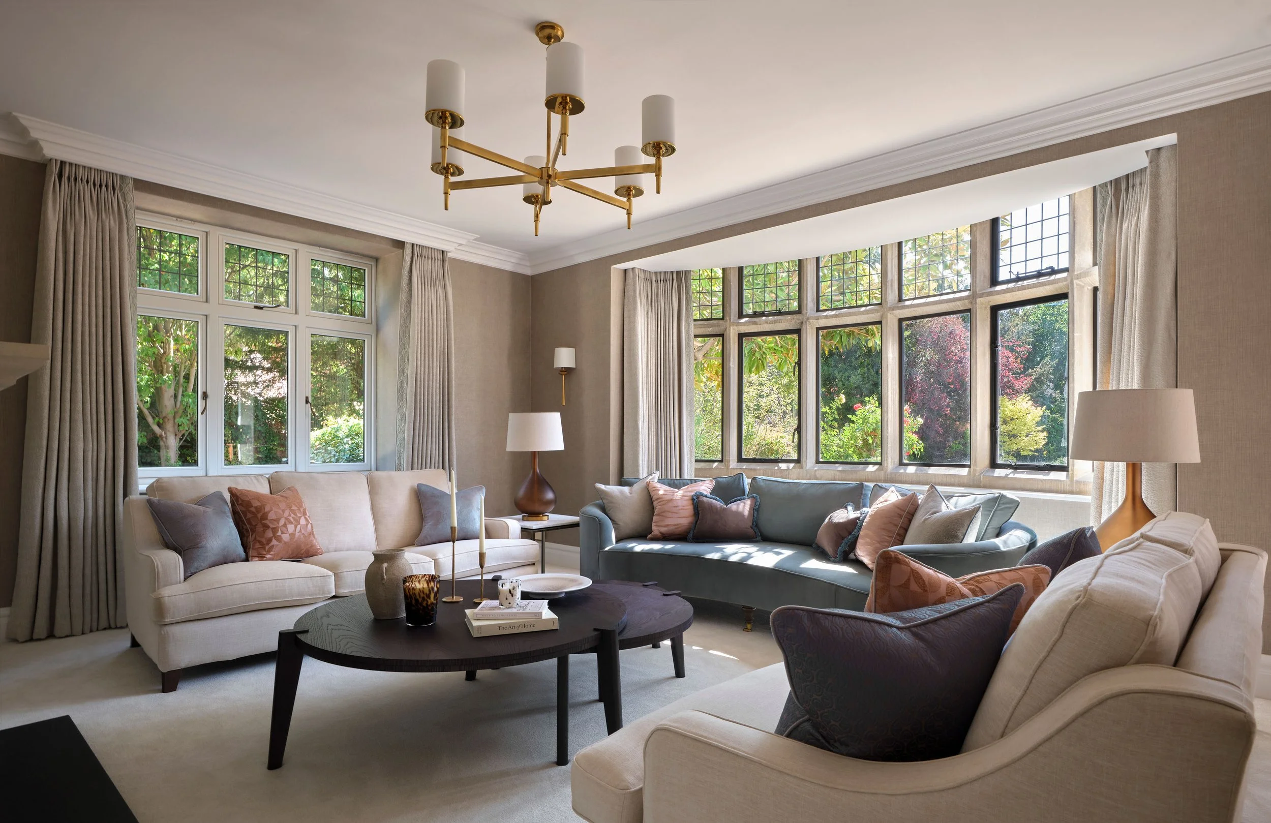 Sitting room design Georgina Robertson Interiors Interior Designer Cambridge Cheshire