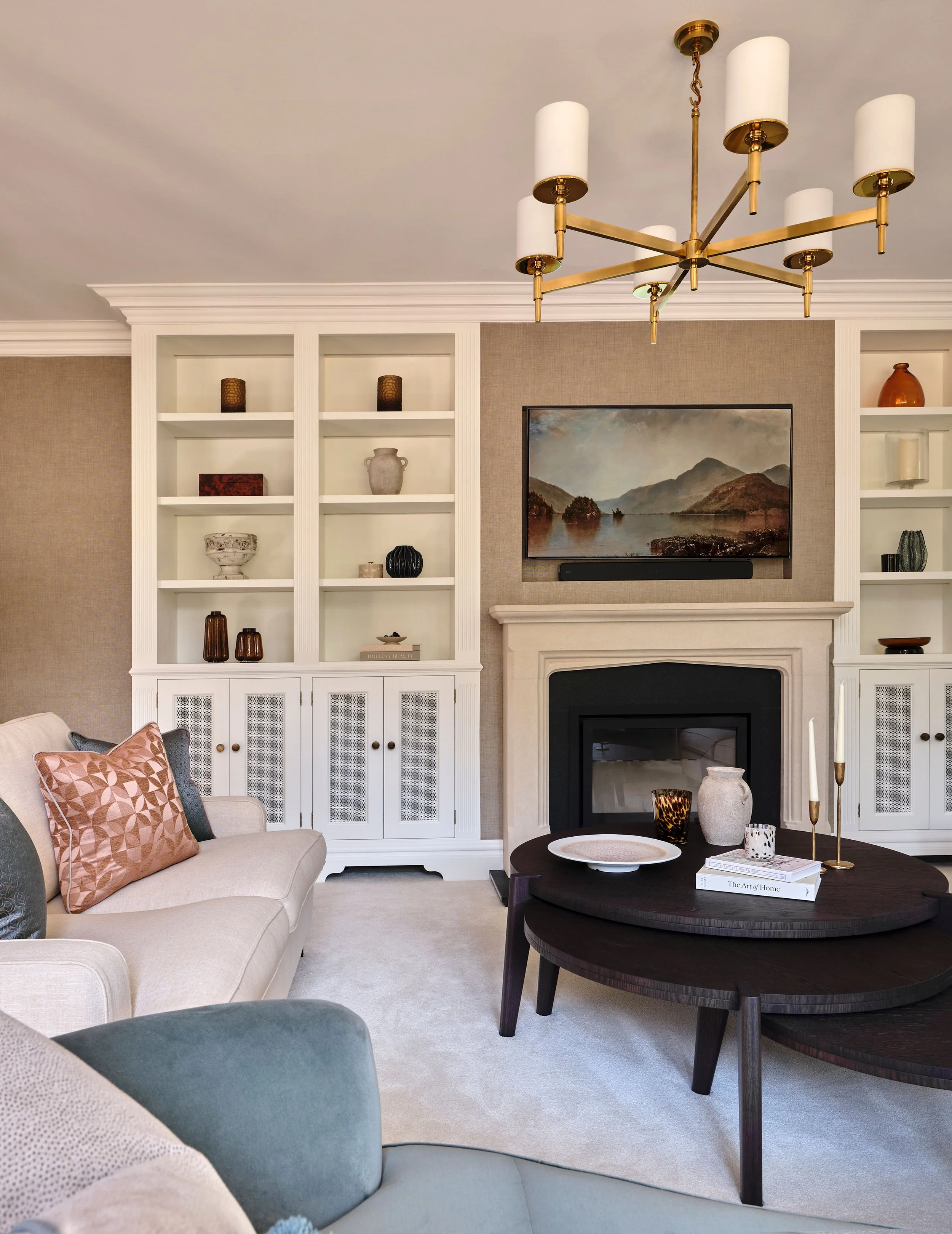 sitting room design Georgina Robertson Interiors Interior Designer Cambridge Cheshire