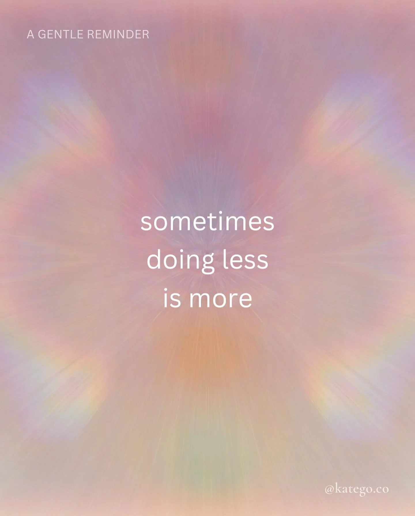 While stretching this morning, I felt resistance in my joints and listened to my body. It said, &ldquo;Today, doing less is actually doing more.&rdquo; ✨ 

She is so wise, and I will be applying this to all parts of my life today.

I am grateful for 