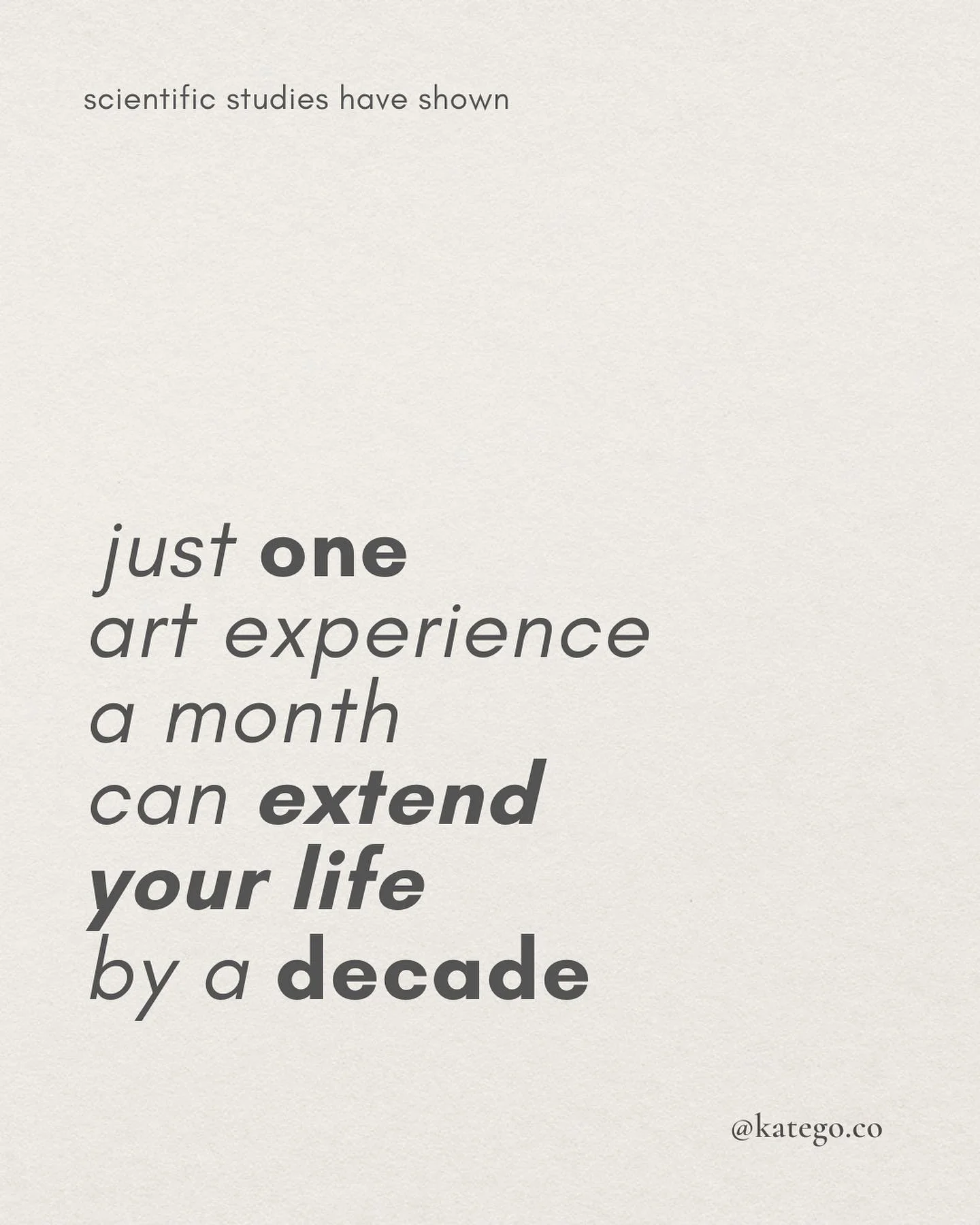 Did you know that just 1 art experience a month can extend your life by a decade? Join us a our monthly creative circle this Wednesday &amp; expand your life ✨

Next Gathering: Wednesday Sept 4

Sign up with the link in bio. Or DM me &ldquo;creative 