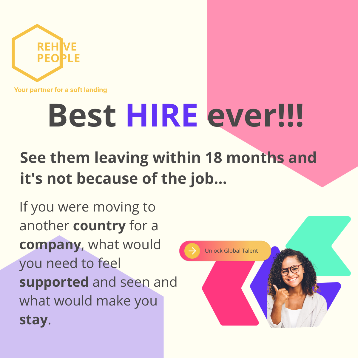Best hire ever!!! And see them leaving within 18 months... 