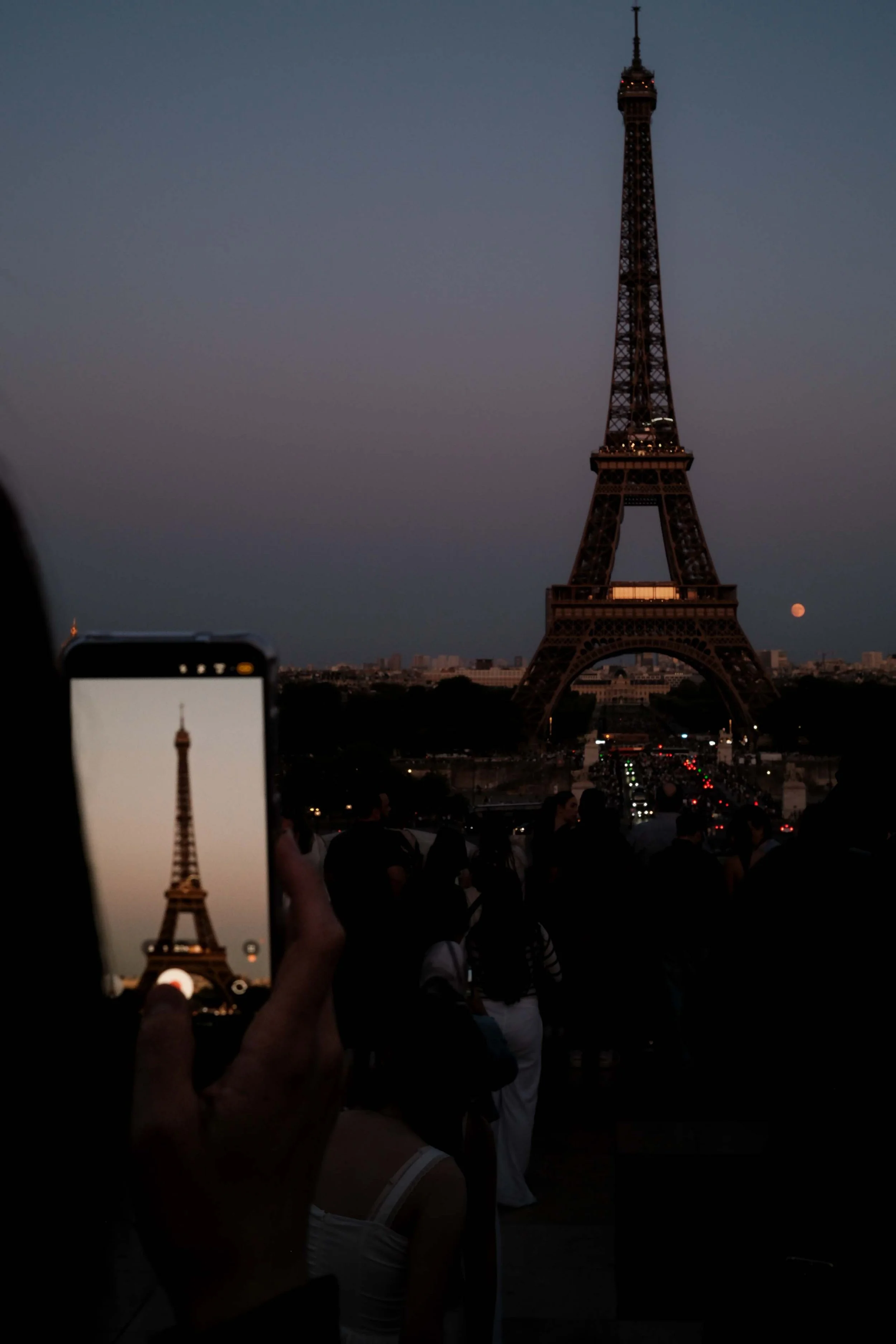 Eiffel in Louvre with Paris