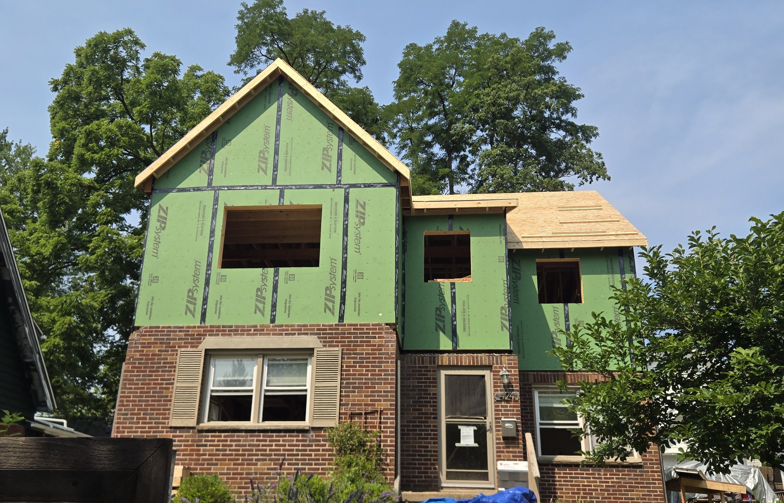 After picture of 2nd story addition