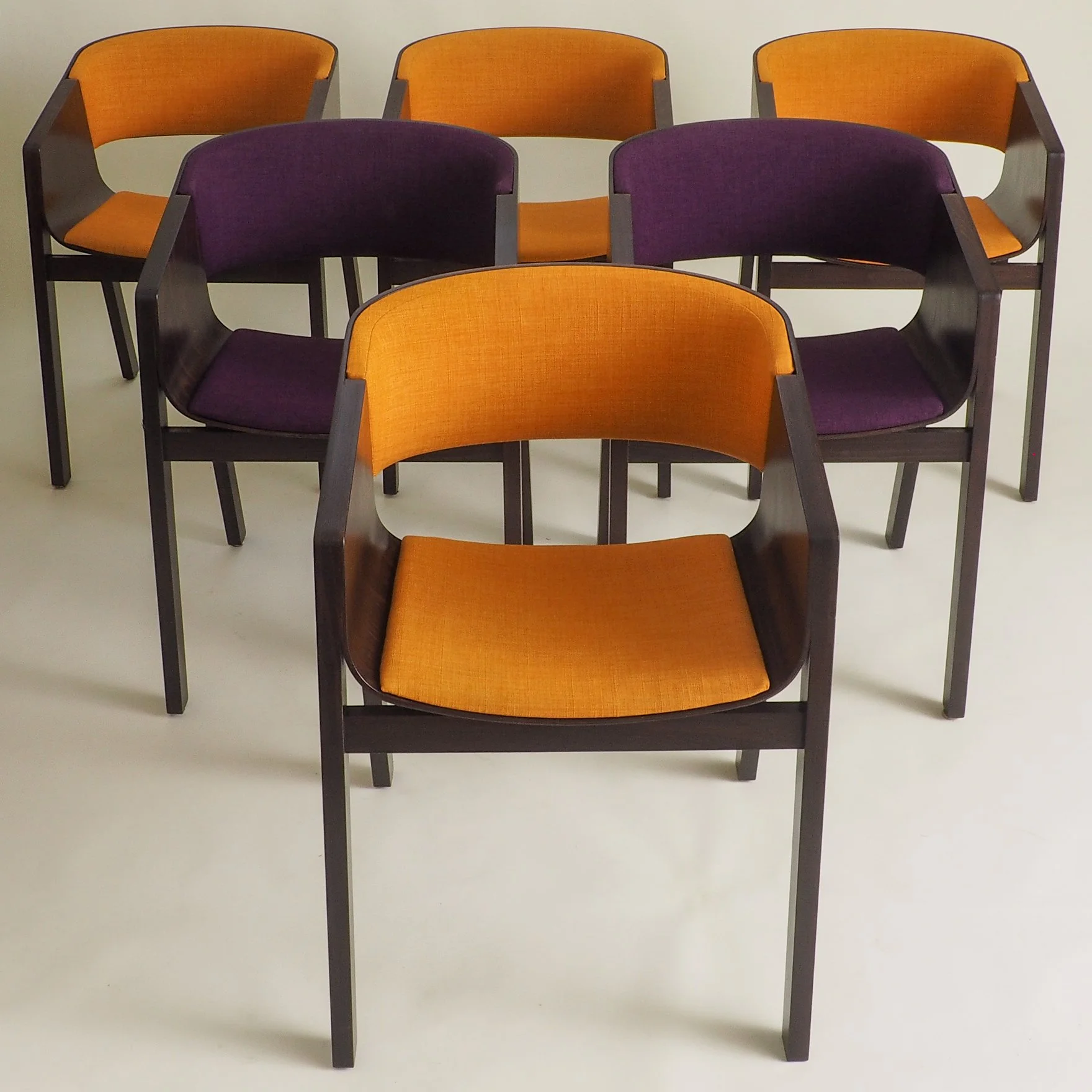 Set of 6 Stunning armchairs by TON