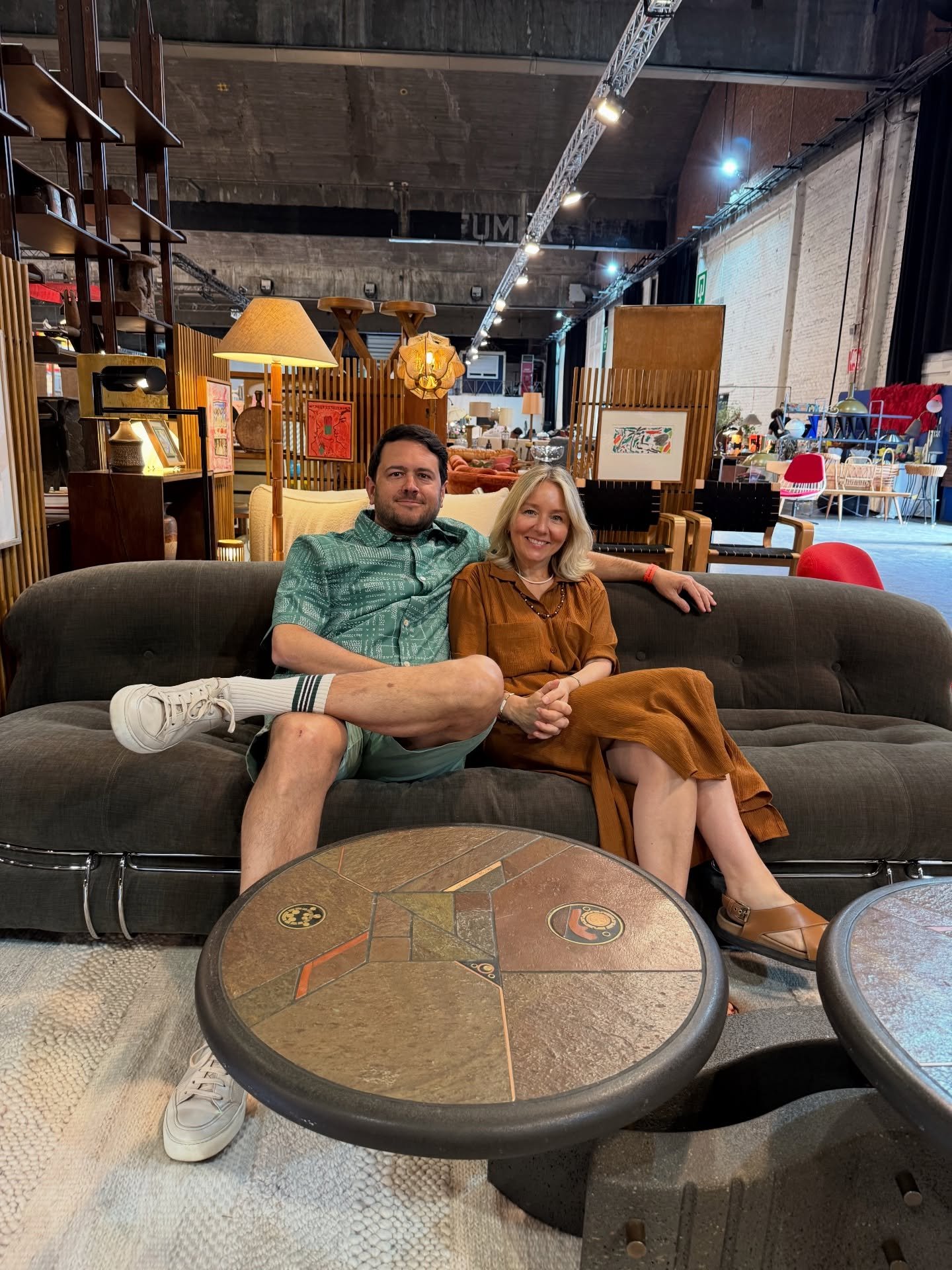J&amp;J are ready to welcome you @antwerpdesignmarket 
Booth G9 ☀️💙

📸 : @kristofdesy 
#antwerpdesignmarket #waagnatie #threebaysgallery #todayistheday