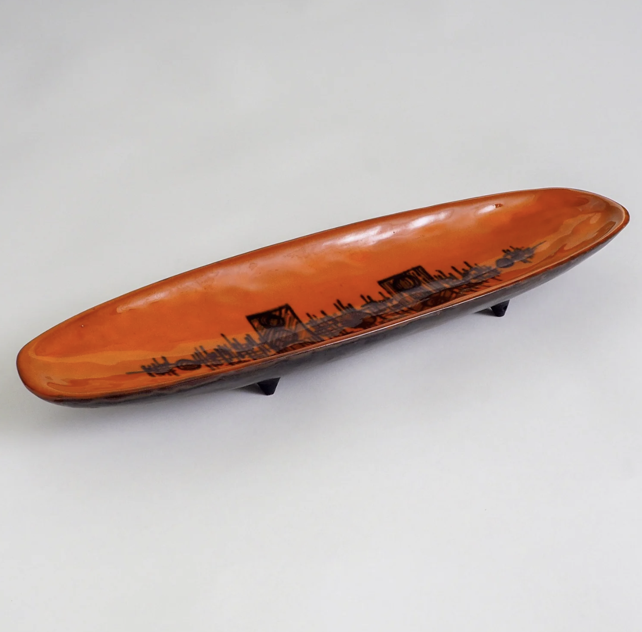 Ceramic Dish by F.Sanchez for Perignem Studio's