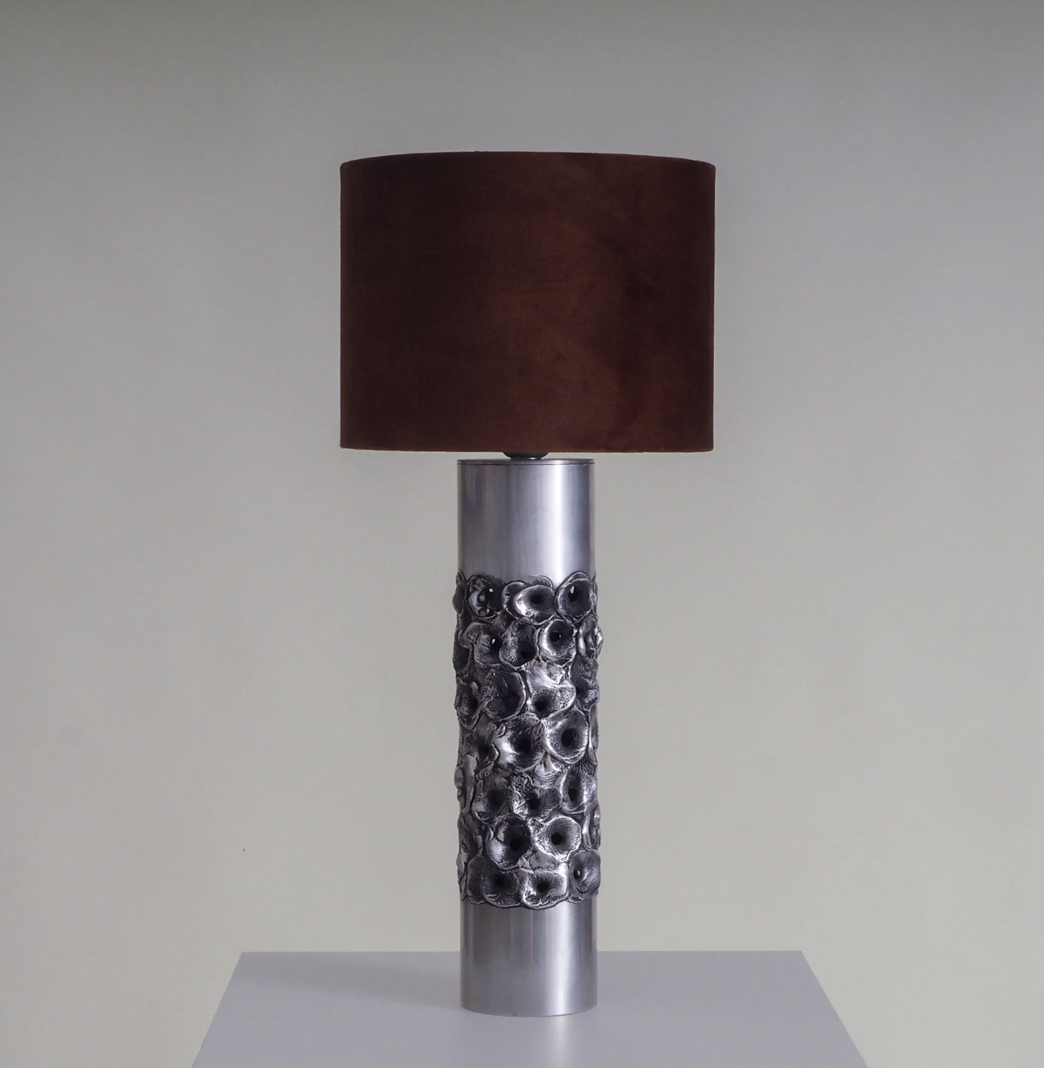 Brutalist Table Lamp by Willy Luyckx for Aluclair