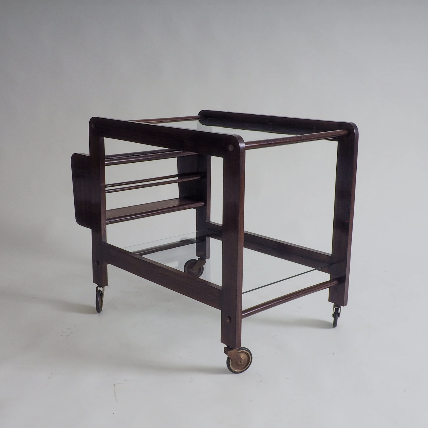 Art Deco Bar Cart on Wheels