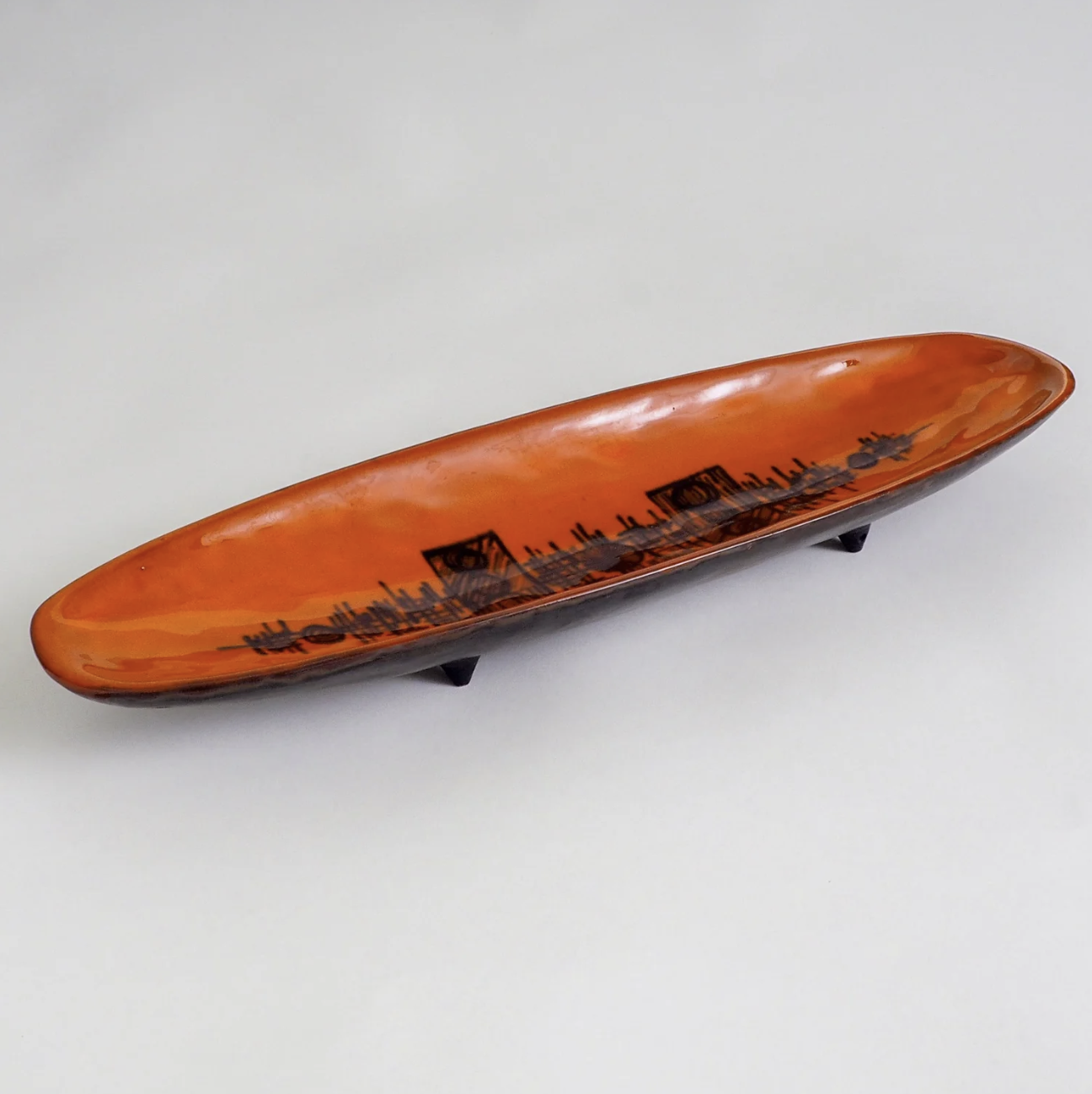 Ceramic Dish by F.Sanchez for Perignem Studio's