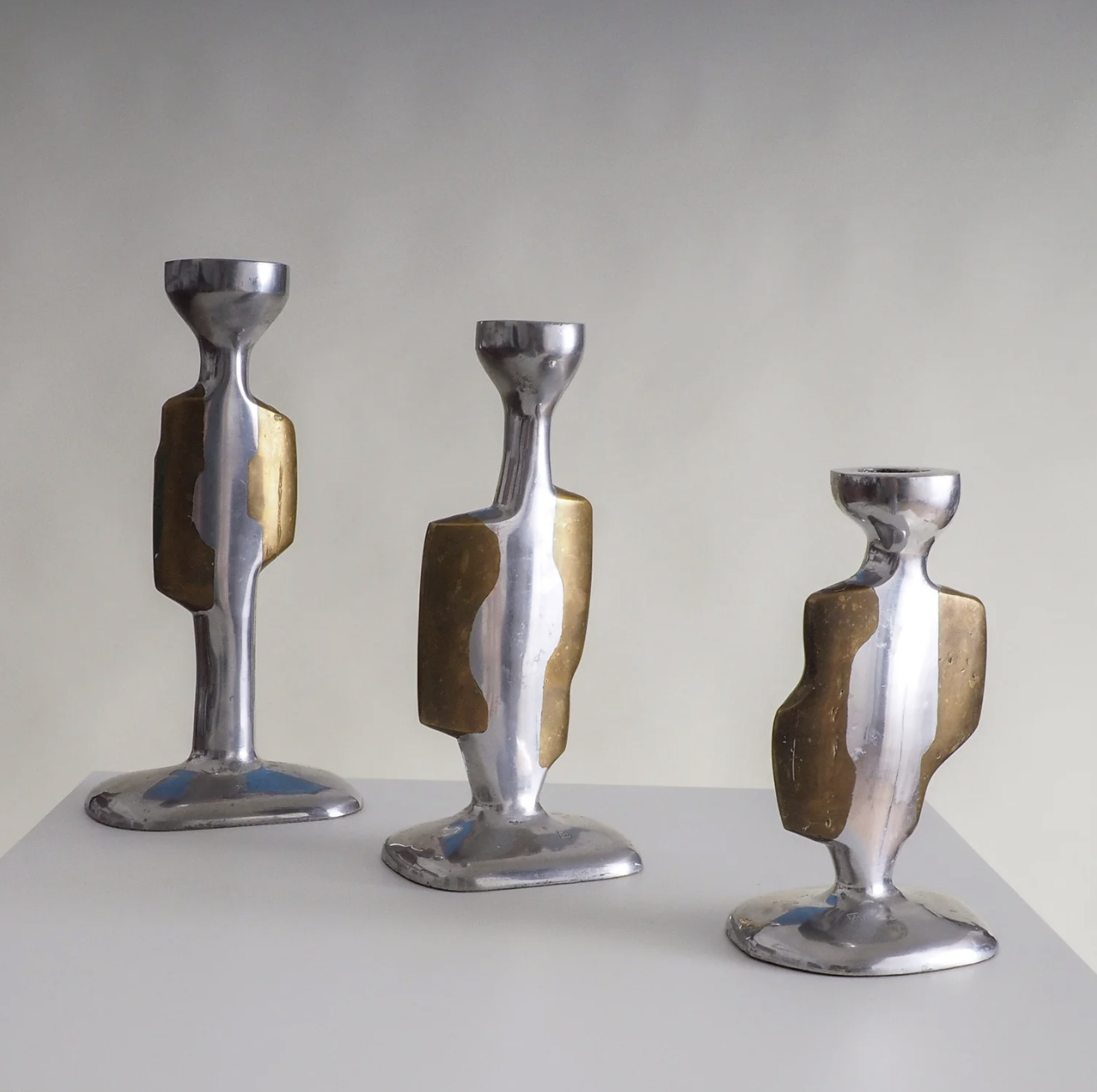 Set of 3 Candleholders by David Marshall