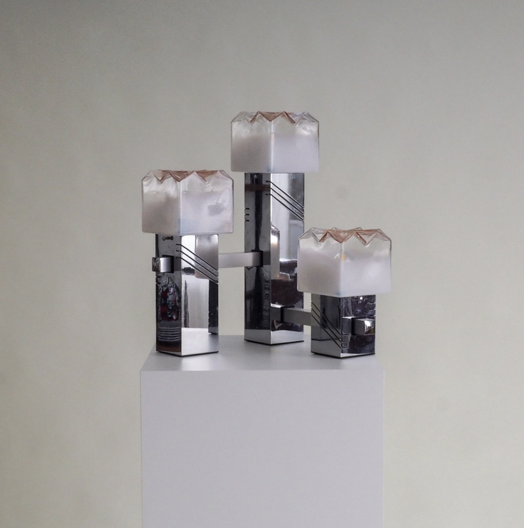Table Lamp with Murano Glass shades by Gaetano Sciolari