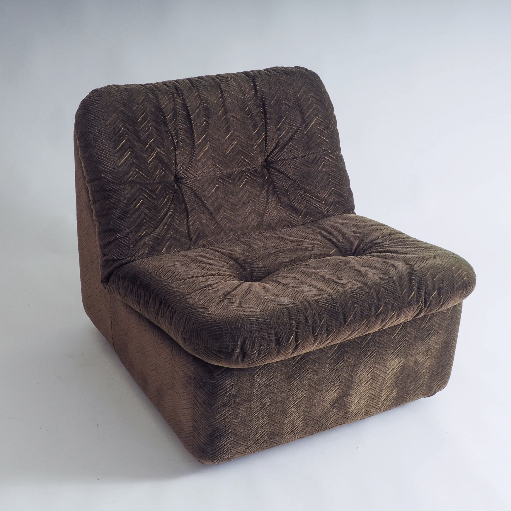 70s Velvet Modular One-seater