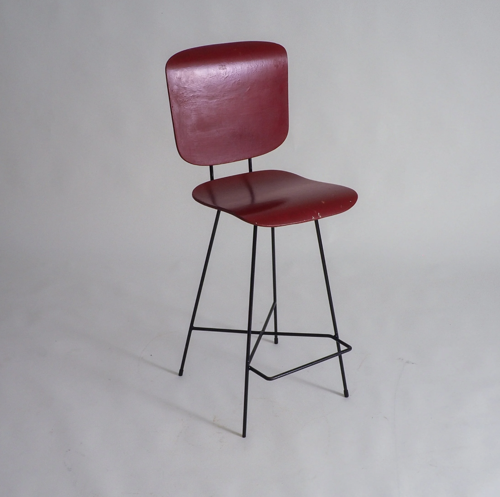 Modernist Bar Stool attributed to Coen De Vries for Everest