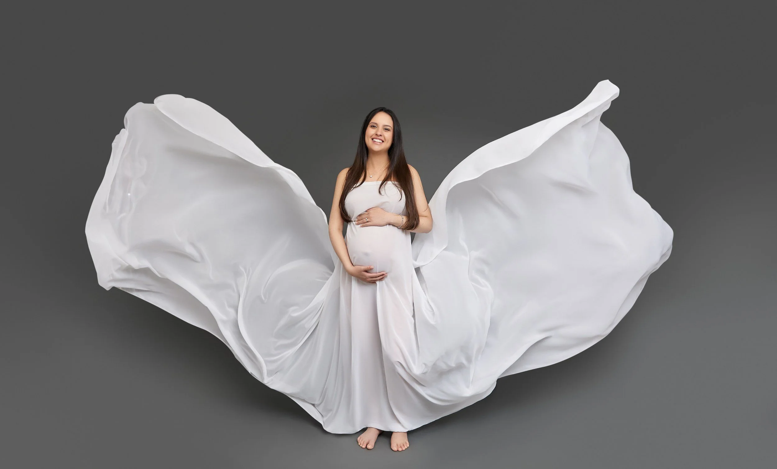 maternity photoshoot in studio