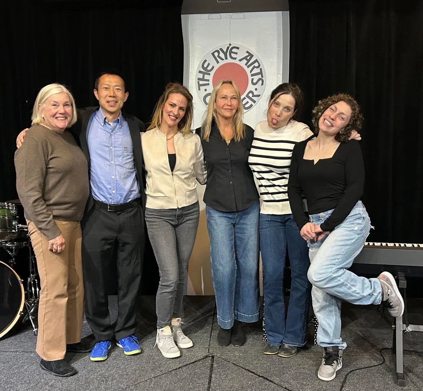 RAC graduating class of stand up stand outs! Plus the very funny Pat G joining having been a comic star last year!  Bravo!  #ryeartscenter #newcomics