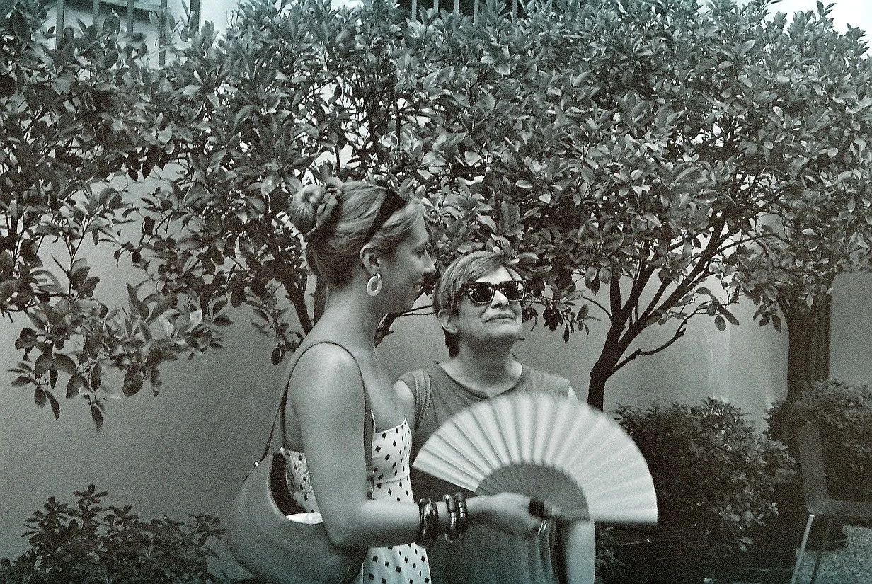 me and mum on our holibobs
