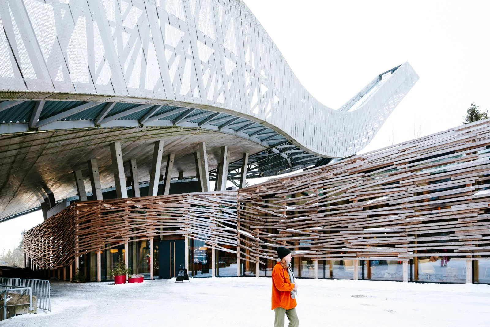 The Holmenkollen Ski Jump is a striking piece of futuristic architecture by JDS Architects