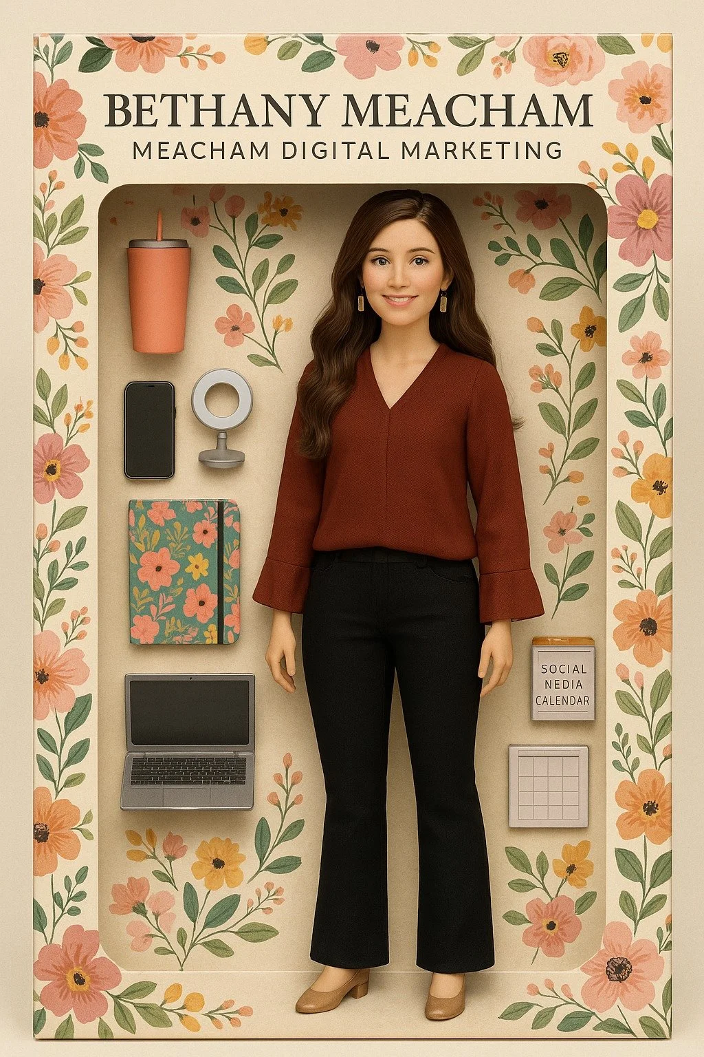 Which Social Media Manager Barbie is better? A, B or C?
They all come complete with things every social media manager needs, like:
- a ring light (for recording content with good lighting)
- a laptop (for content creation &amp; scheduling)
- a Tumble