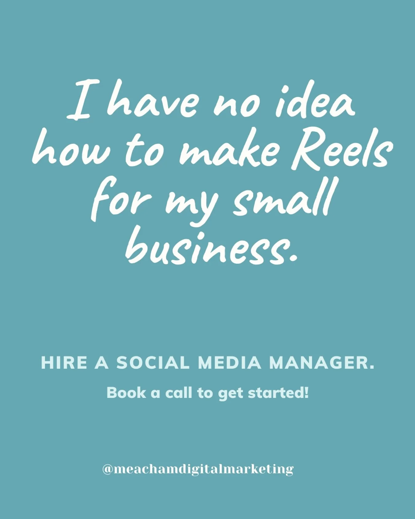 Creating content for social media can be intimidating and time consuming. We&rsquo;re here to take that burden off of you so you can focus on running your business while we make your business look good on social media! 

✉️ Send us a DM for more info