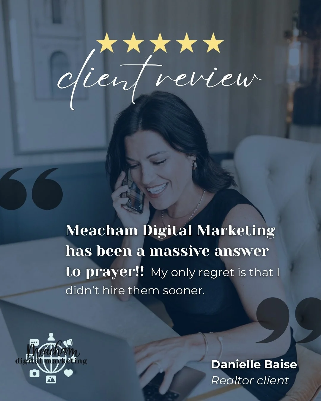 ✨&ldquo;My only regret is that I didn&rsquo;t hire you sooner!&rdquo;✨
That&rsquo;s what one of my amazing REALTOR&reg; clients said after we wrapped up their latest content session &mdash;and I couldn&rsquo;t be more grateful for their kind words. ?