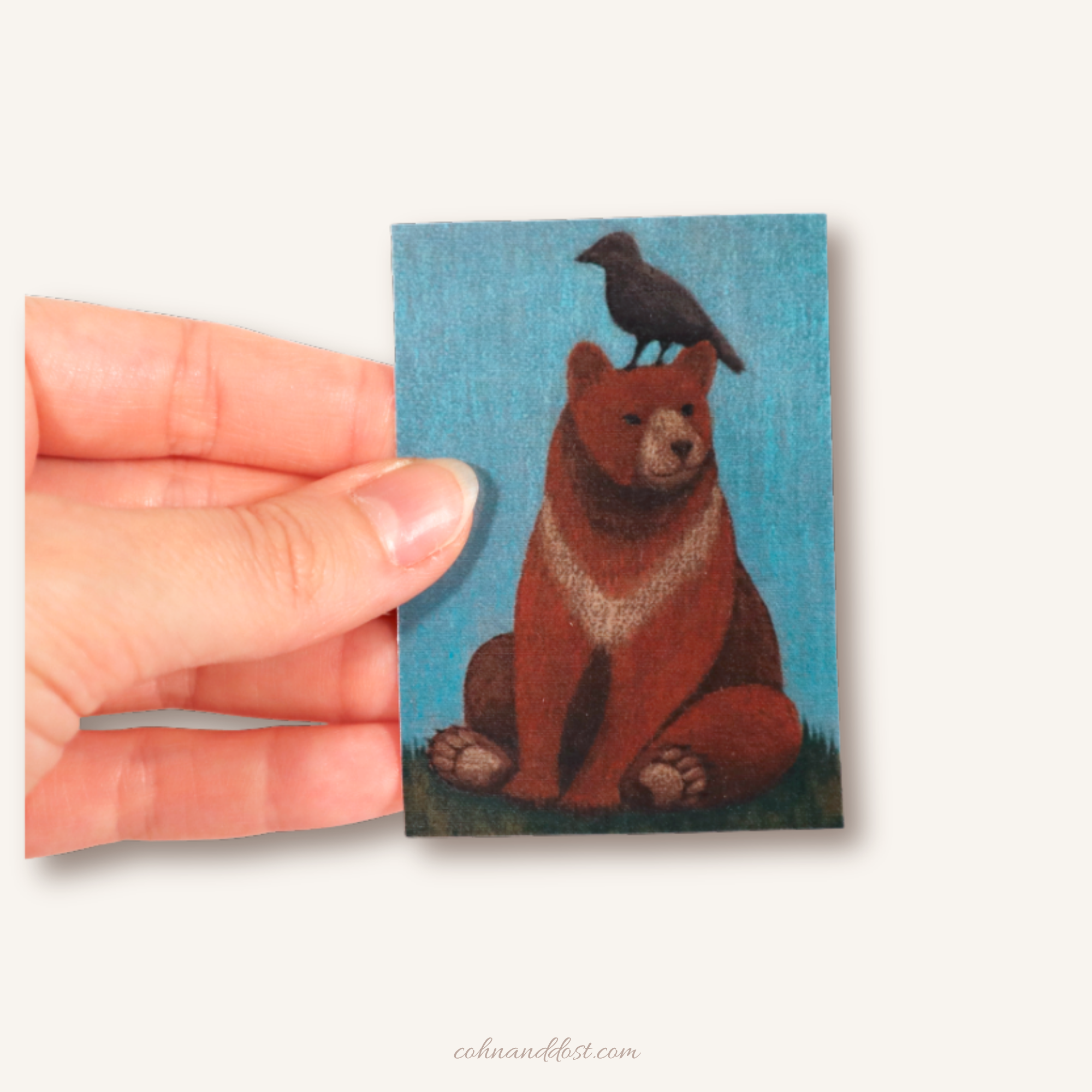 Crow ’N Bear 2”x3” Vinyl Sticker