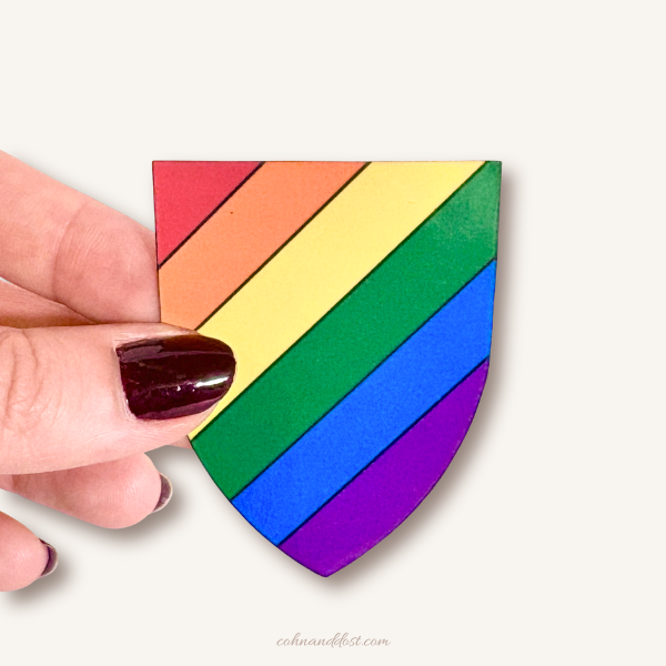 Rainbow Shield 2.5” Vinyl Sticker