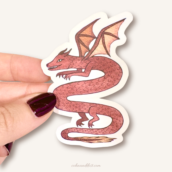 Snake Dragon 3” Vinyl Sticker