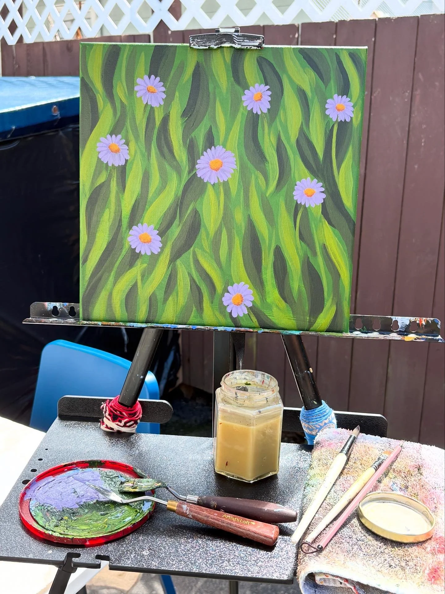 From Blank Canvas to Finished Painting