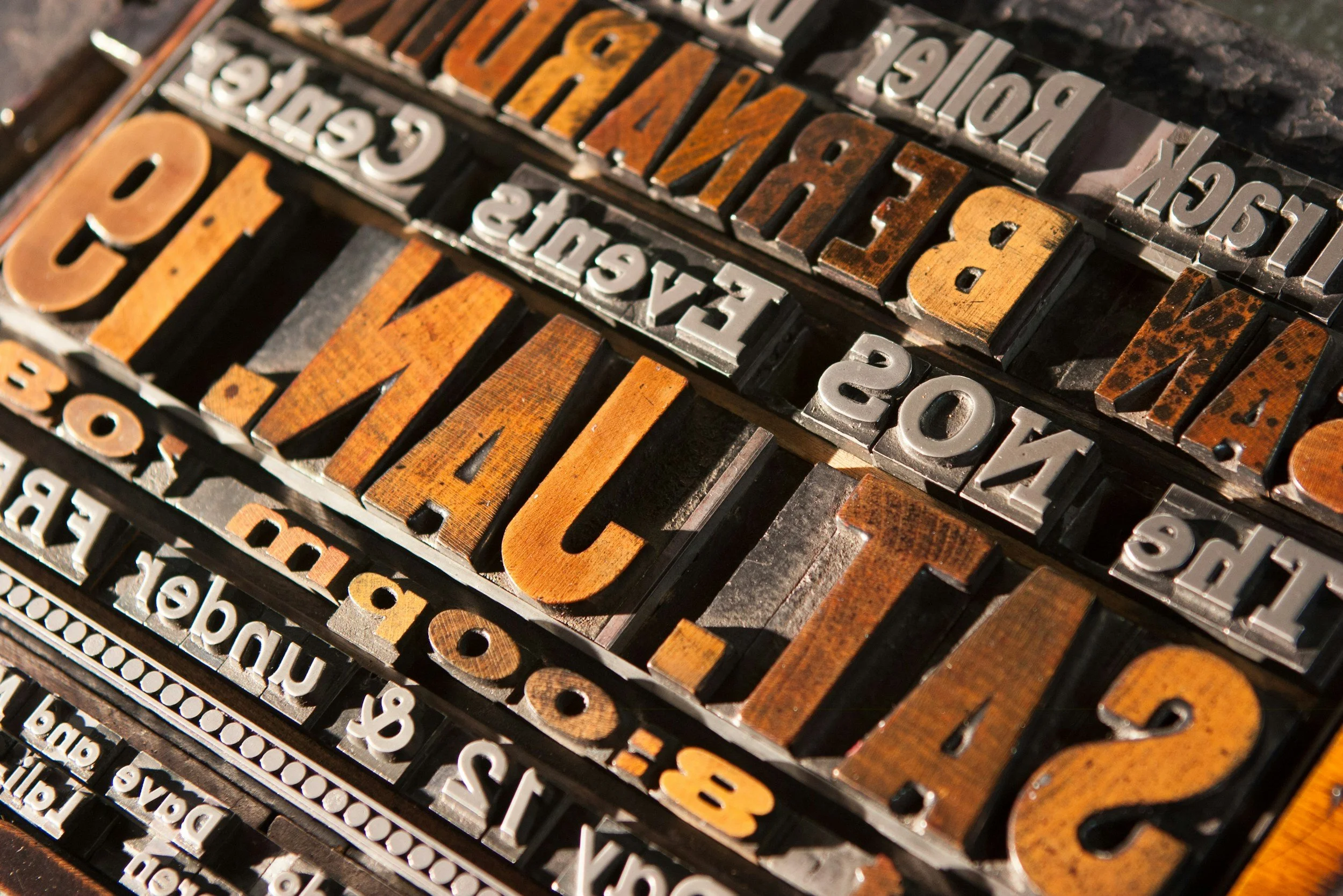 Printing Press Name Art
