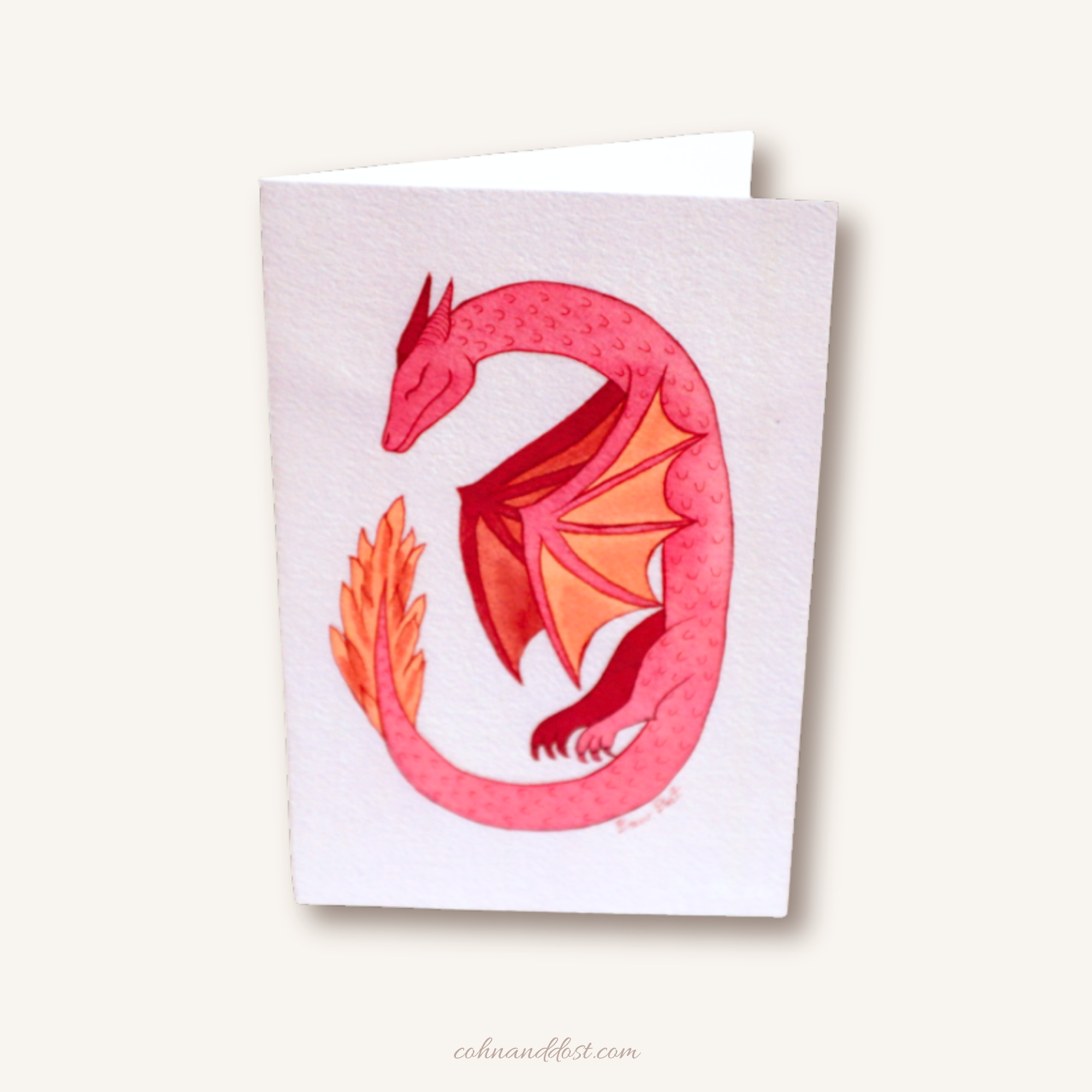 Sleeping Dragon Greeting Card